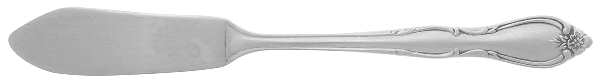 Montclair (Stainless, Floral Tip) Flat Handle Master Butter Knife