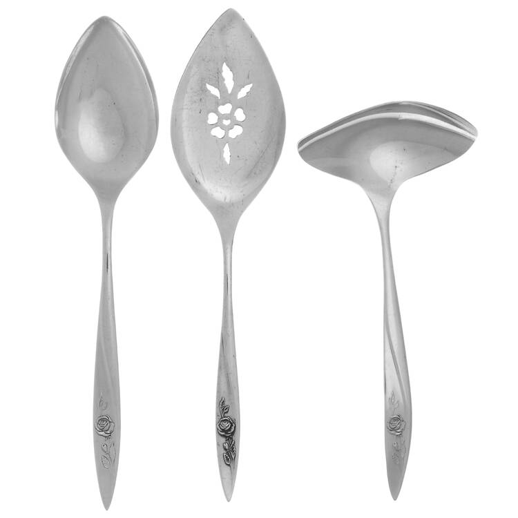 Morning Rose (Silverplate, 1960) 3 Piece Completer Set