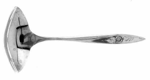 Morning Rose (Silverplate, 1960) Solid Gravy Ladle by Oneida Silver