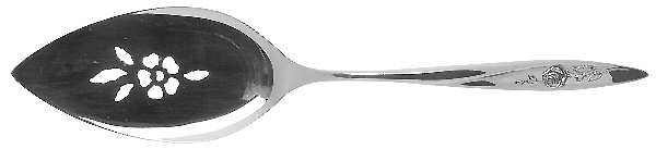 Morning Rose (Silverplate, 1960) Server-Pie/Solid-Pierced