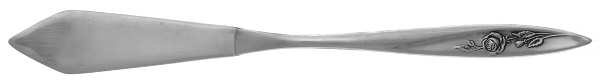 Morning Rose (Silverplate, 1960) Flat Handle Master Butter Knife by Oneida Silver