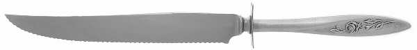 Morning Rose (Silverplate, 1960) Small Steak Carving Knife with Stainless Blade