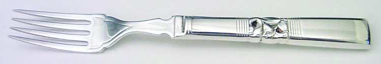 Morning Star (Silverplate, 1948) Individual Hollow Fish Fork w/Silverplate Tines