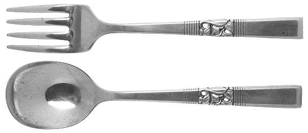Morning Star (Silverplate, 1948) 2 Pc Baby Set (BF, BS)