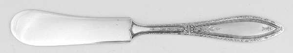 Mystic-Coronet (Silverplate, 1926, No Monograms) Large Flat Handle Butter Spreader
