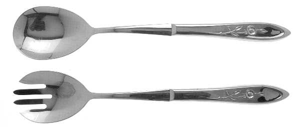 My Rose (Stainless) (2 Pc) Solid Salad Set