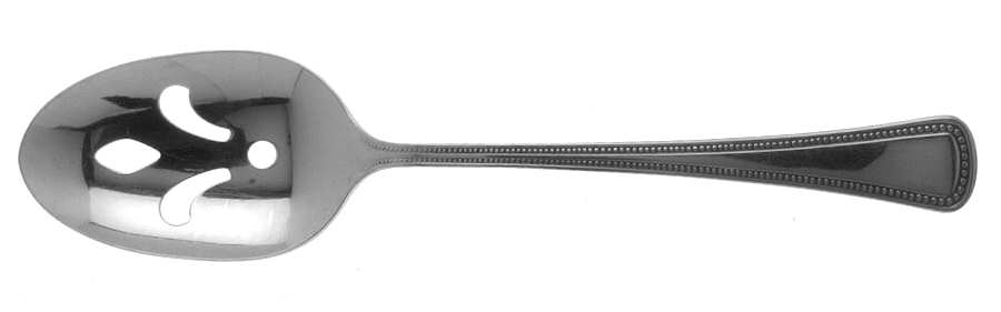 Needlepoint-Beaded Artistry (Stainless) Pierced Tablespoon (Serving Spoon)