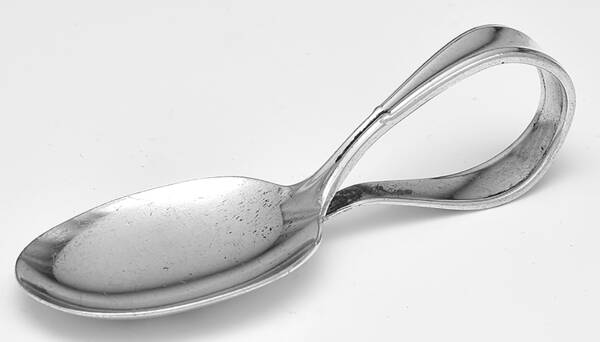 New Era (Silverplate, 1955) Curved Handle Baby Spoon