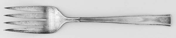 New Era (Silverplate, 1955) Medium Solid Cold Meat Serving Fork