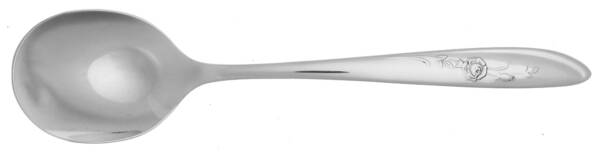 New Era (Stainless, Deluxe, Roses) Round Bowl Soup Spoon (Cream Soup) HC