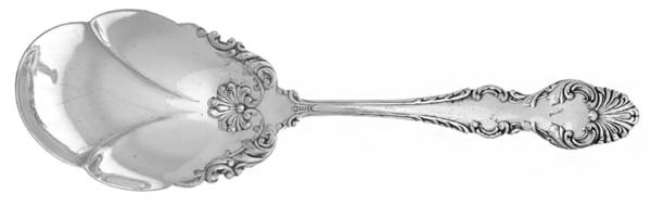 Niagara Falls Three-No1731 (Silverplate, 1877) Solid Shell Berry/Casserole Spoon