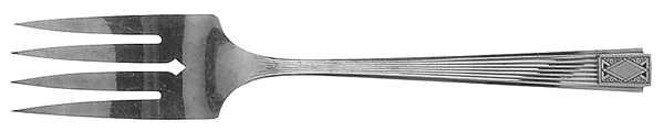 Noblesse (Silverplate, 1930) Medium Solid Cold Meat Serving Fork