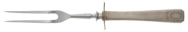 Noblesse (Silverplate, 1930) Small Steak Carving Fork with Stainless Prongs