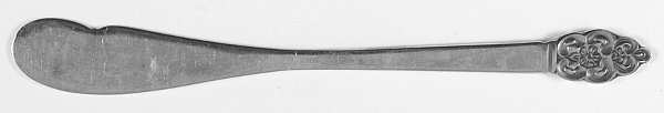 Nordic Crown (Deluxe Stainless) Flat Handle Butter Spreader