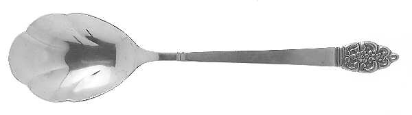 Nordic Crown (Deluxe Stainless) Sugar Shell Spoon