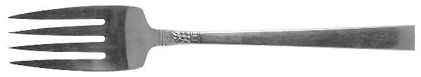 Northland (Stainless, Glssyfinish) Medium Solid Cold Meat Serving Fork