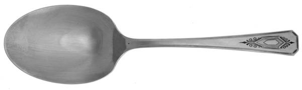 Nuart (Silverplate, 1932) Solid Smooth Casserole Spoon by Oneida Silver