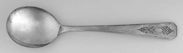 Nuart (Silverplate, 1932) Round Bowl Soup Spoon (Cream Soup) by Oneida Silver