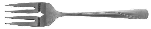 Oceanic (Stainless) Medium Solid Cold Meat Serving Fork