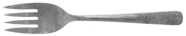 OHS107 (STAINLESS) Small Solid Cold Meat Serving Fork