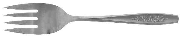 OHS108 (STAINLESS) Small Solid Cold Meat Serving Fork