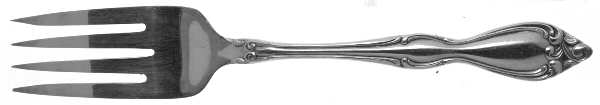 Old South II (Silverplate, 1949) Individual Salad Fork by Oneida Silver