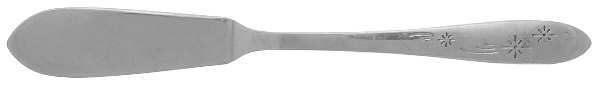 Old Winter (Stainless, Wm Rog) Flat Handle Master Butter Knife