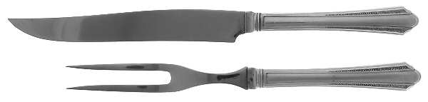 Olympia (Silverplate, 1932) Small Stainless Blade 2-Piece Steak Carving Set