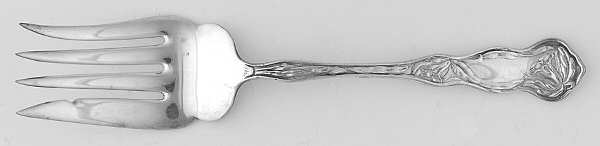Orchid (Silverplate, 1903) Medium Solid Cold Meat Serving Fork