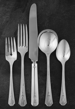 Oxford (Silverplate, 1931) 5 Piece Place Setting