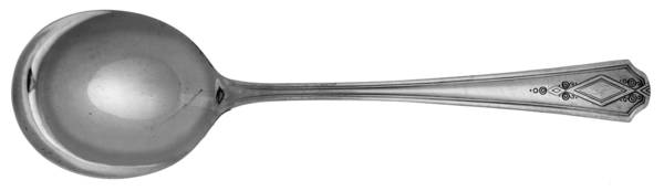Oxford (Silverplate, 1931) Round Bowl Soup Spoon (Gumbo)
