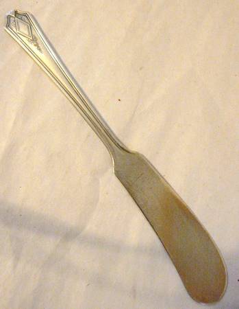 Oxford (Silverplate, 1931) Large Flat Handle Butter Spreader