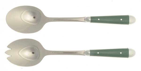 Palette-Hunter Green (Stainless) 2 Pc Salad Set with Stainless Bowl
