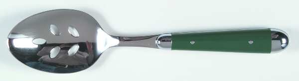 Palette-Hunter Green (Stainless) Pierced Tablespoon (Serving Spoon)