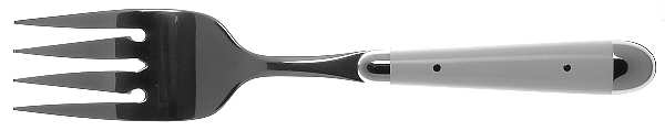 Palette-White (Stainless) Medium Solid Cold Meat Serving Fork