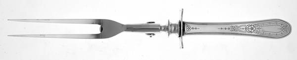 Paul Revere (Silverplate, 1927) Small Steak Carving Fork with Stainless Prongs