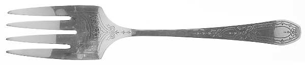 Paul Revere (Silverplate, 1927) Small Solid Cold Meat Serving Fork