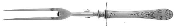 Paul Revere (Silverplate, 1927) Large Stainless-Prong Roast Carving Fork