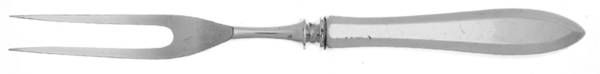 Patrician (Silverplate, 1914) Small Steak Carving Fork with Stainless Prongs