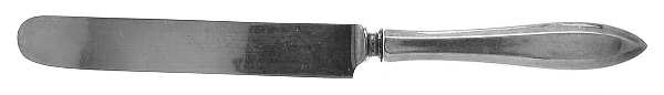 Patrician (Silverplate, 1914) Blunt Hollow Knife with Bolster