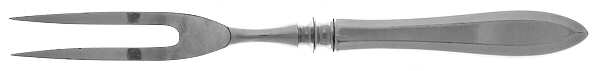 Patrician (Silverplate, 1914) Small Steak Carving Fork, Silverplate Prongs