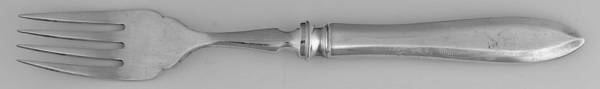 Patrician (Silverplate, 1914) Individual Hollow Fish Fork, Silverplate Tines