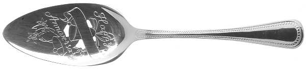 Patrician (Silverplate, 1975) Server-Pie/Solid-Pierced
