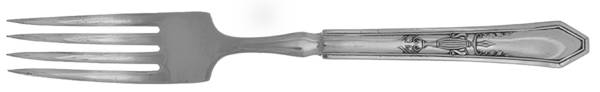 Pearl (Silverplate) Indented Solid Handled Fork