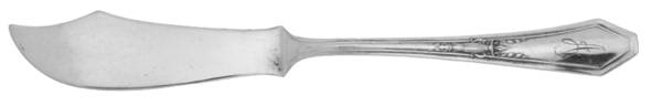 Pearl (Silverplate) Monogramed Flat Handle Master Butter Knife