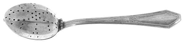 Pearl (Silverplate) Tea Strainer with Handle-Hinged Bowl