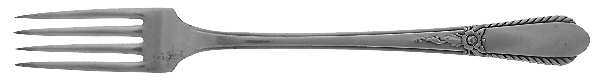 Pendant (Silverplate, 1941) Grille Fork (Viande)
