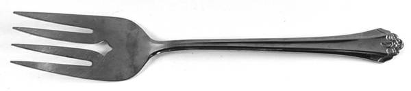 Perception (Stainless) Medium Solid Cold Meat Serving Fork
