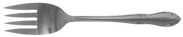 Plantation (Stainless-Custom) Small Solid Cold Meat Serving Fork
