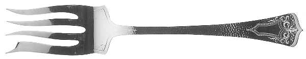 Plymouth (Silverplate, 1917) Medium Solid Cold Meat Serving Fork